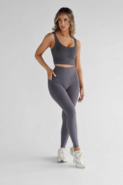 Legging Unis Poches Croisées